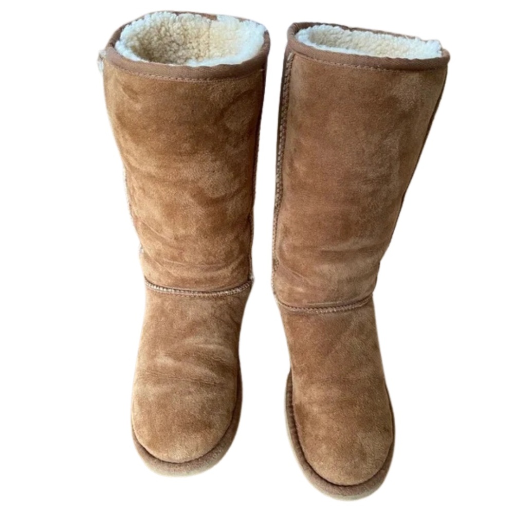 Tan Classic Tall UGG Boots — Size W8 - Picture 1 of 13